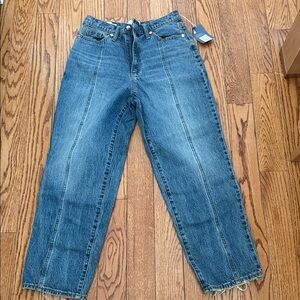 Blue High-Waisted Jeans